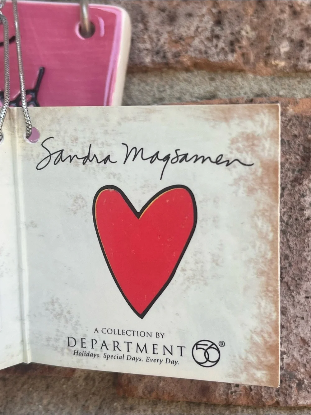 Department 56 Sandra Magsamen 2005 Daughter Ceramic Hanging Plaque w/ Tag